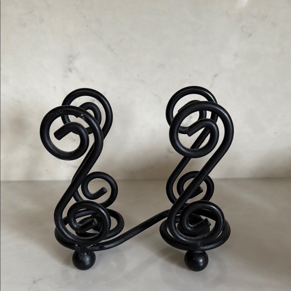 Black Metal Kitchen Napkin Holder